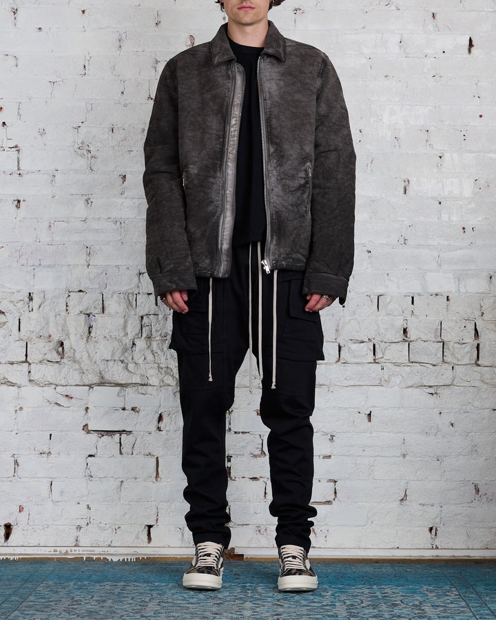 Rick Owens DRKSHDW Creatch Cargo Pant RIG Jersey Black