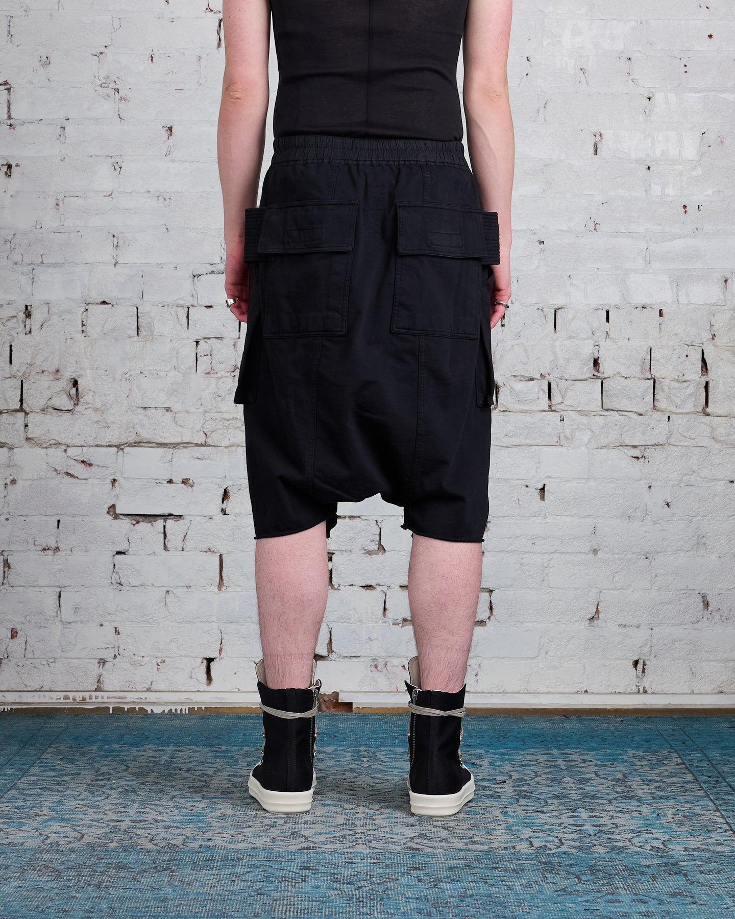 Rick Owens DRKSHDW Creatch Cargo Pod Short RIG Heavy Jersey