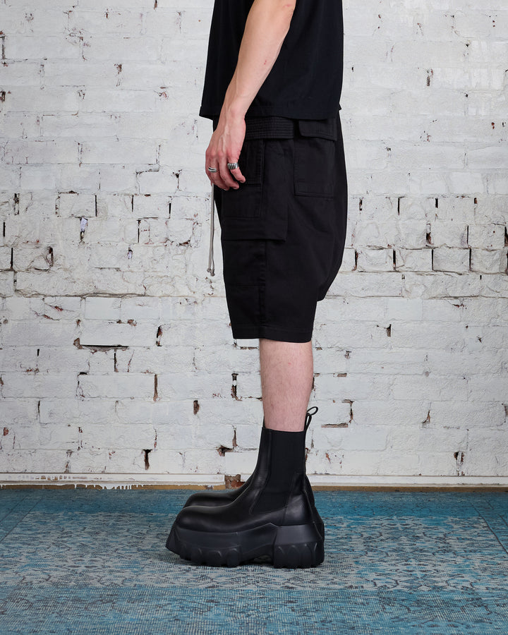 Rick Owens DRKSHDW Creatch Cargo Pod Short Twill Black