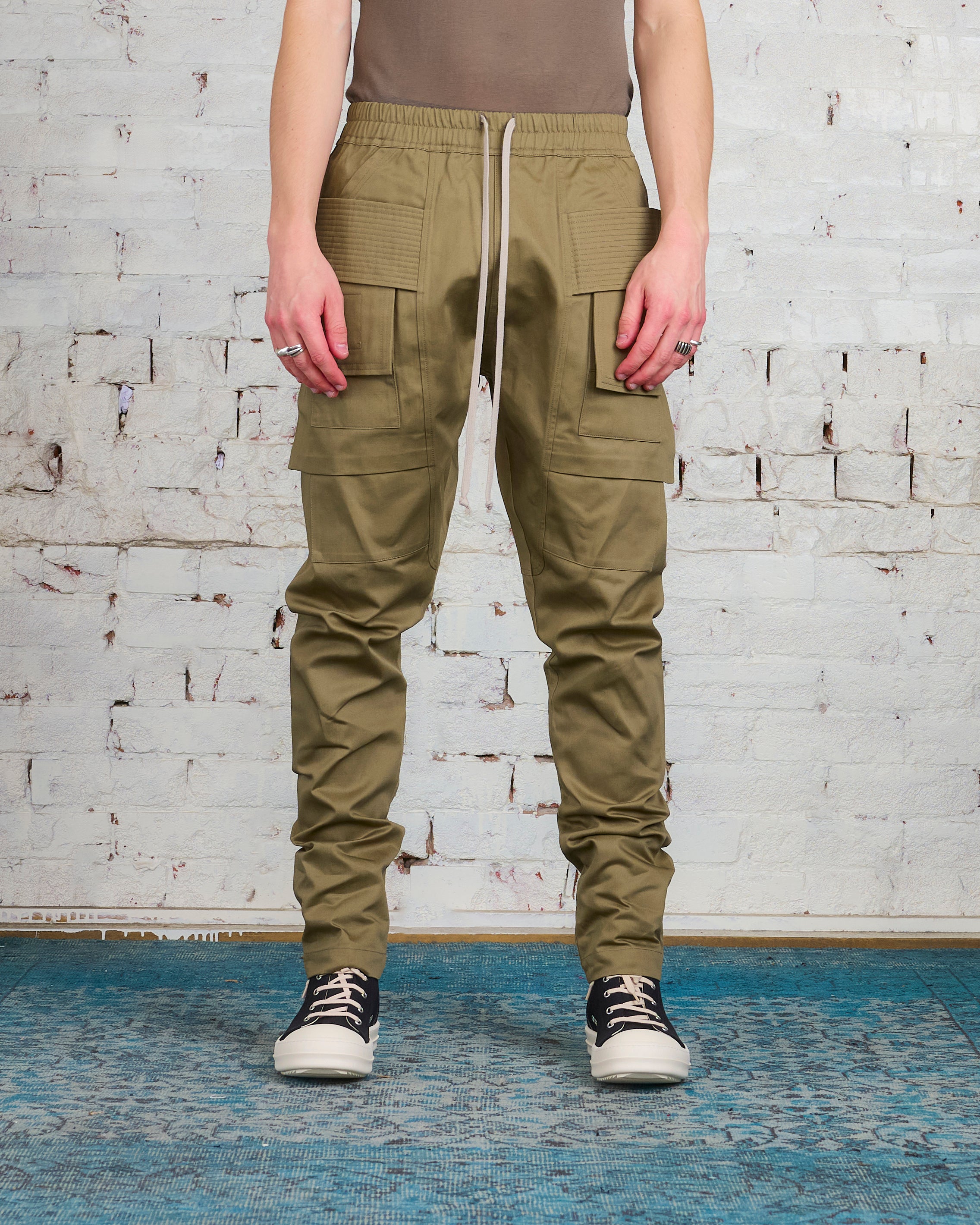 Rick Owens DRKSHDW Creatch Cargo Twill Pant Pale Green – LESS 17