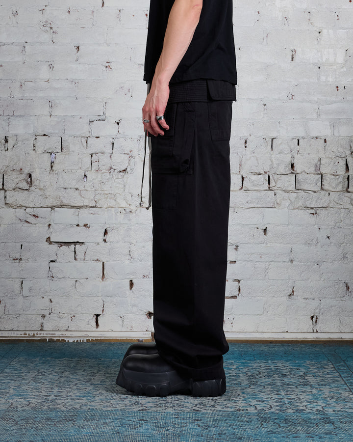 Rick Owens DRKSHDW Creatch Cargo Wide Pant Twill Black