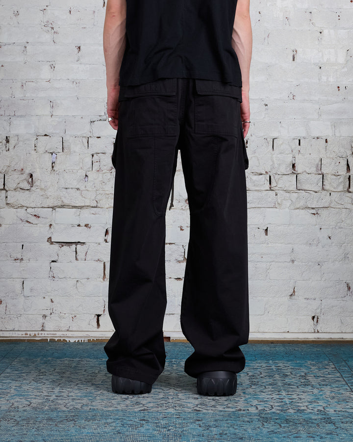 Rick Owens DRKSHDW Creatch Cargo Wide Pant Twill Black