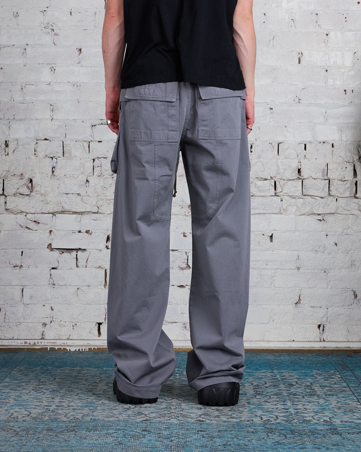 Rick Owens DRKSHDW Creatch Cargo Wide Pant Twill Stone