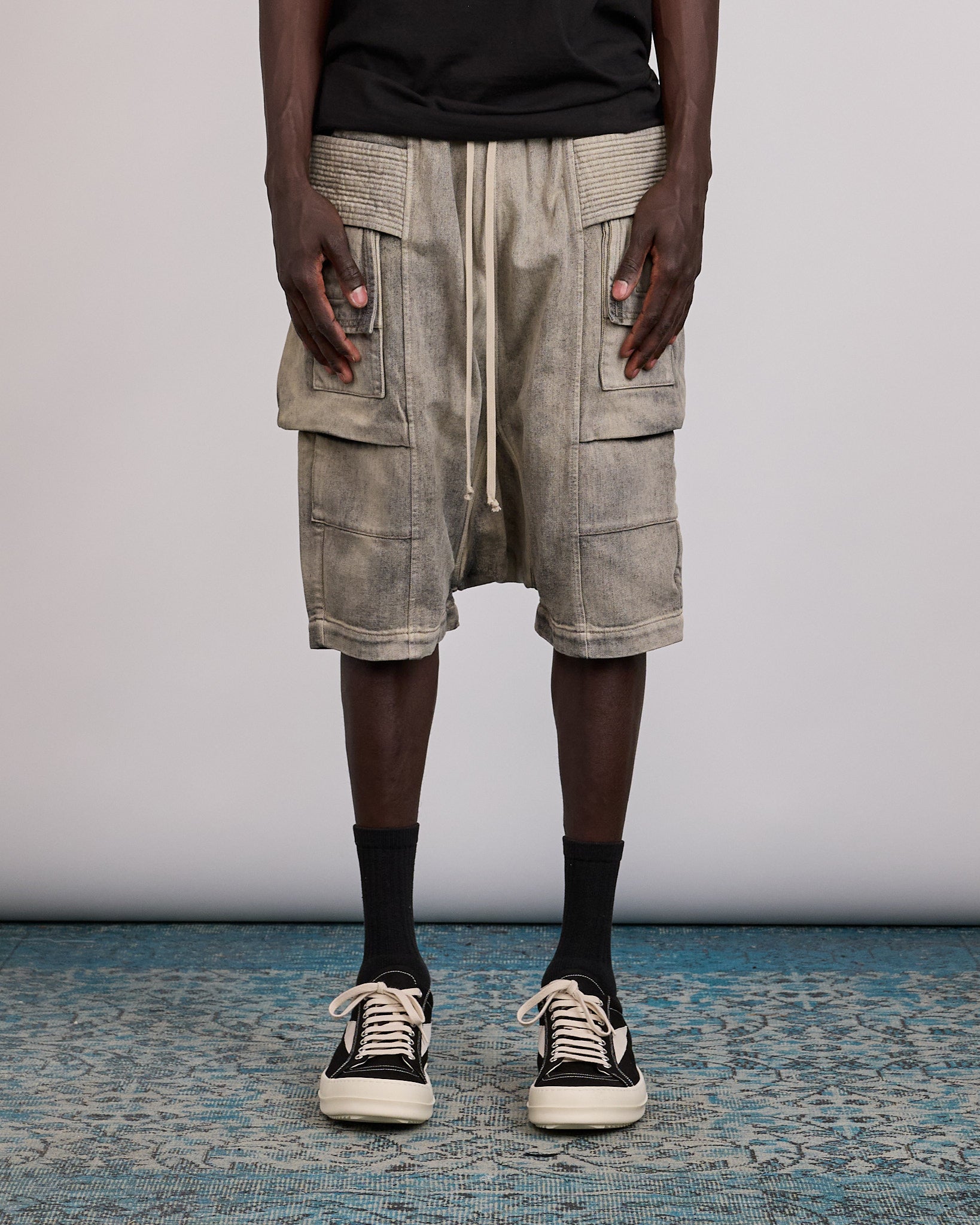Rick Owens DRKSHDW Creatch Pod Short 13oz Denim Mineral – LESS 17
