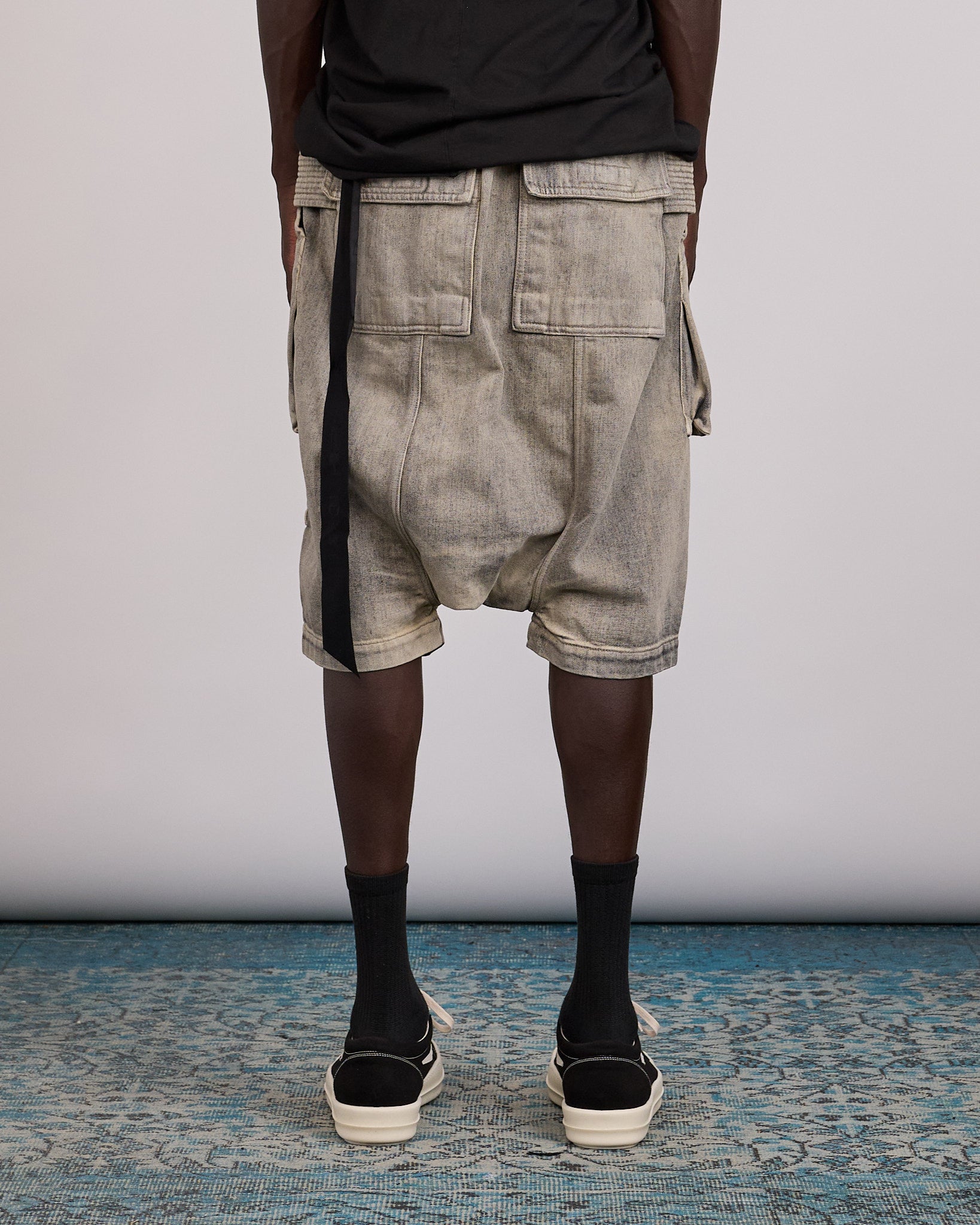 Rick Owens DRKSHDW Creatch Pod Short 13oz Denim Mineral – LESS 17