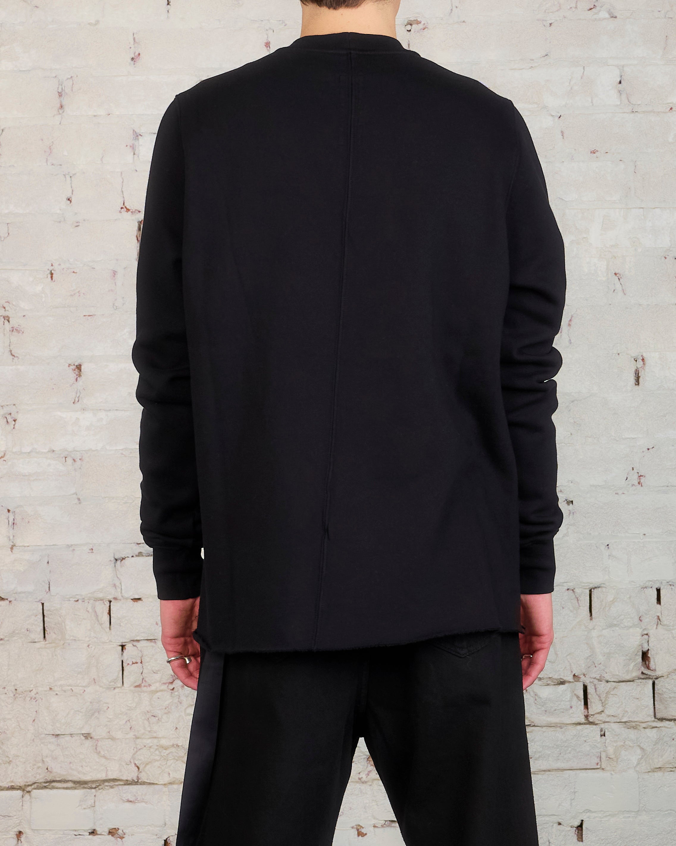 Rick Owens DRKSHDW Crewneck Sweatshirt Felpa Label Black