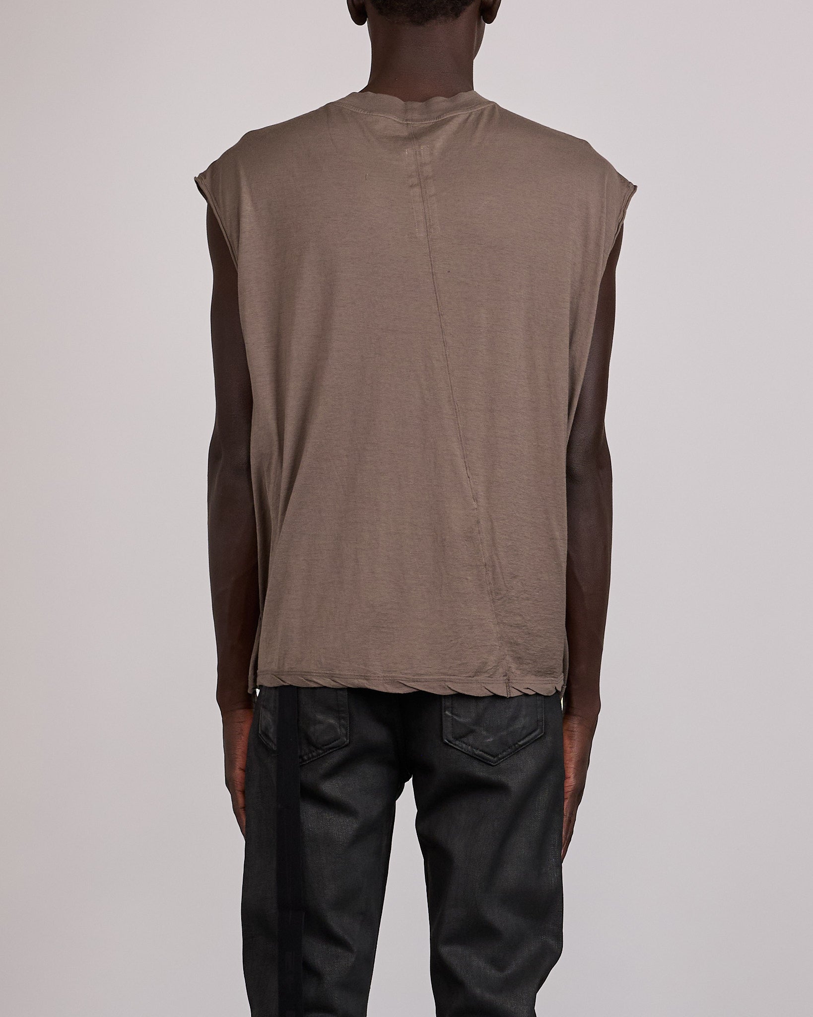 Rick Owens DRKSHDW Cropped Tarp T-Shirt Cotton Gauze Dust – LESS 17