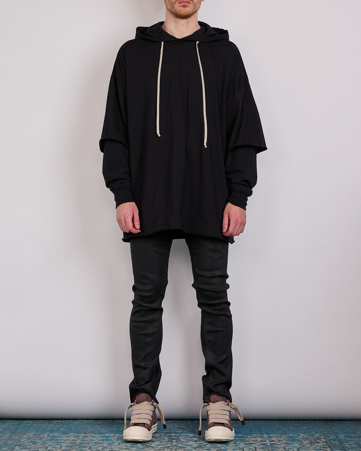 Rick Owens DRKSHDW Detroit Cut Jean SBW Black Wax