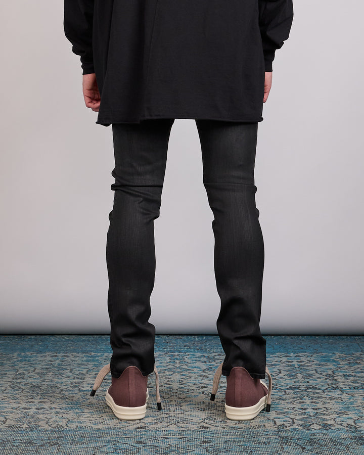 Rick Owens DRKSHDW Detroit Cut Jean SBW Black Wax