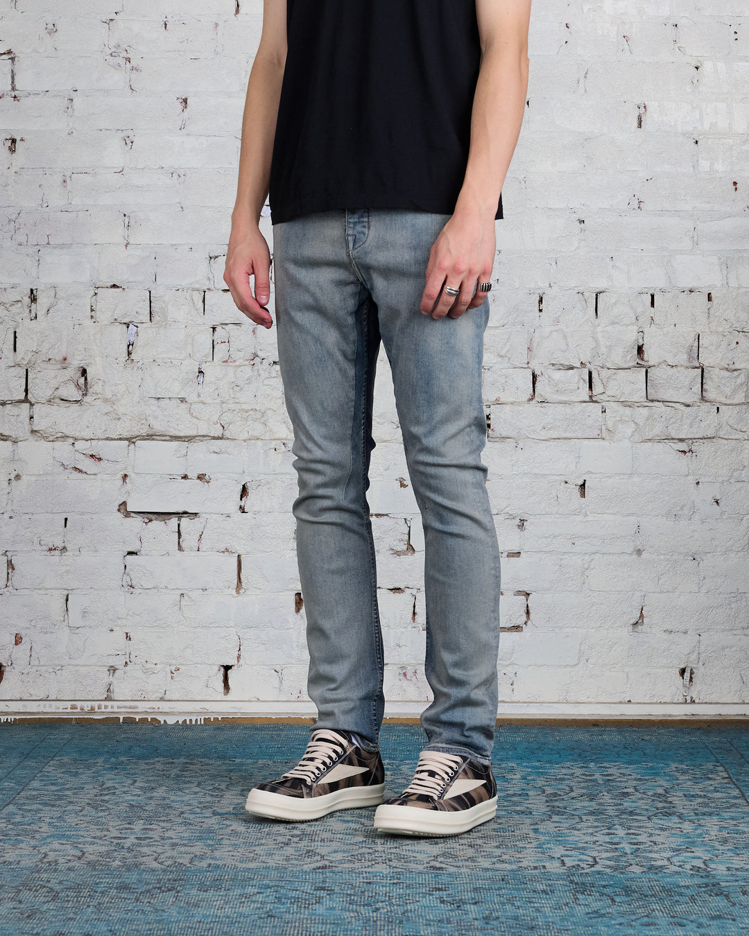 Rick Owens DRKSHDW Detroit Jean 13oz Sky Stretch Denim