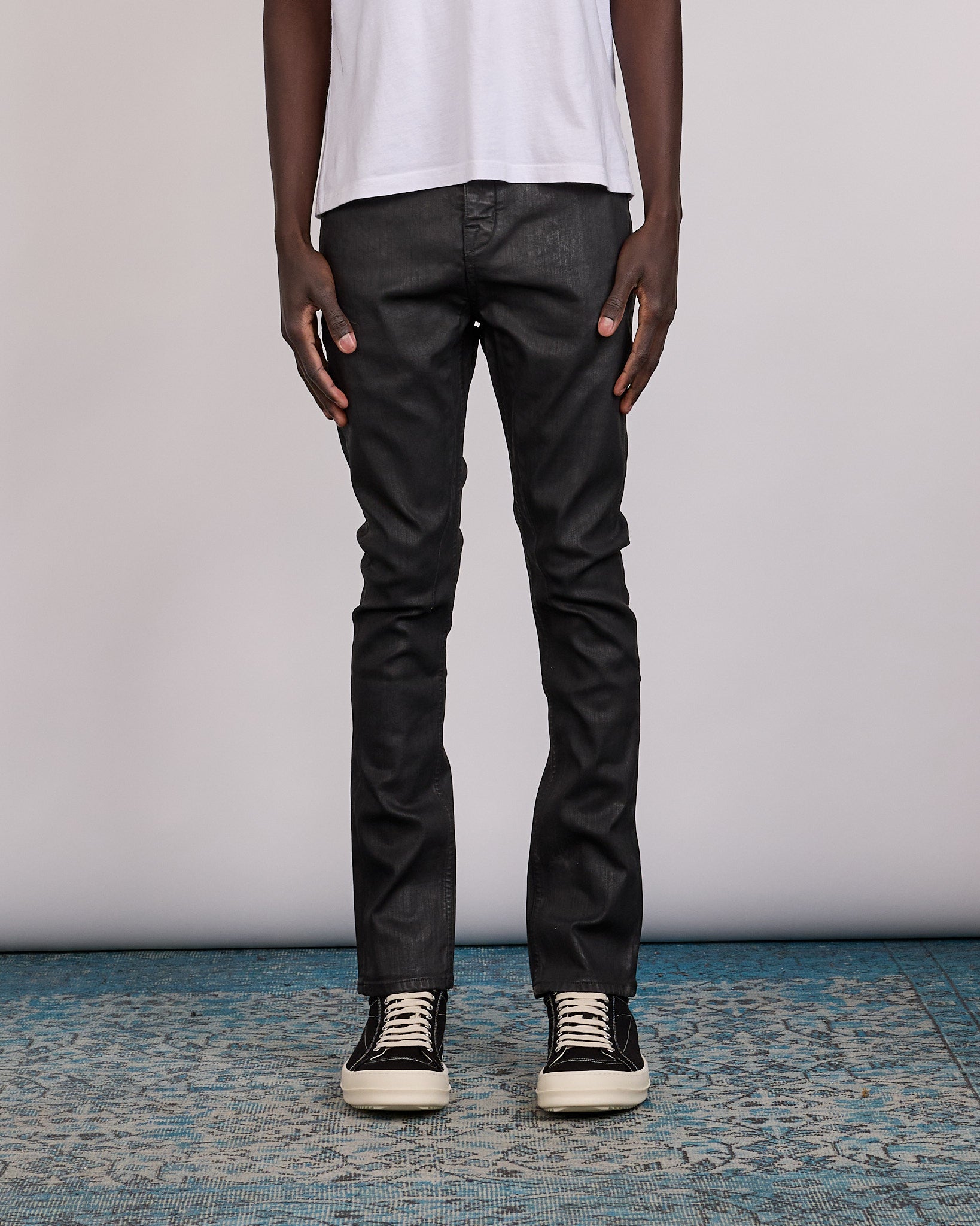 Rick Owens DRKSHDW Detroit Jean Stretch Deep Black Denim – LESS 17