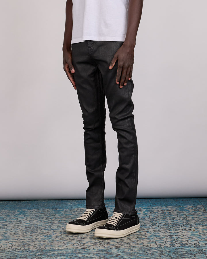 Rick Owens DRKSHDW Detroit Jean Stretch Deep Black Denim