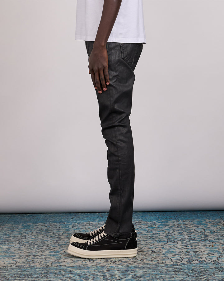Rick Owens DRKSHDW Detroit Jean Stretch Deep Black Denim