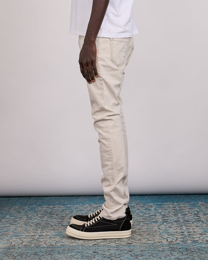 Rick Owens DRKSHDW Detroit Jean Stretch Denim Milk Wash