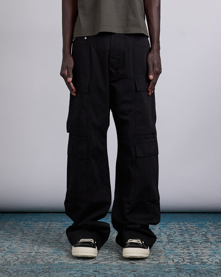 Rick Owens DRKSHDW Double Cargo Jean Cotton Twill Black