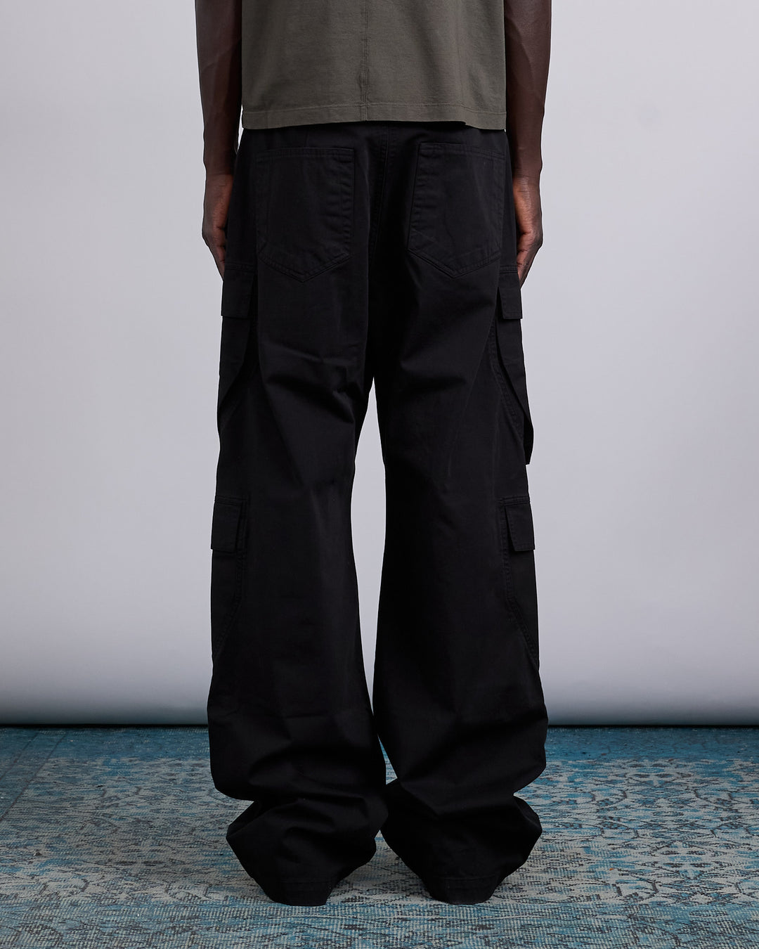Rick Owens DRKSHDW Double Cargo Jean Cotton Twill Black