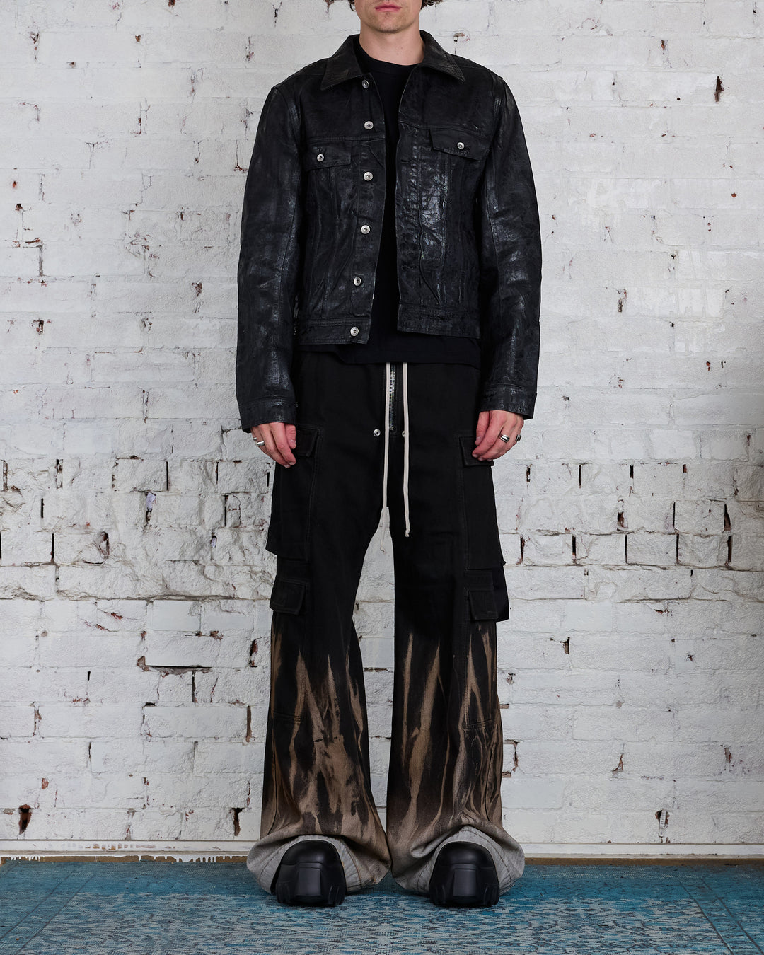 Rick Owens DRKSHDW Double Cargo Jumbo Bela Pant Sun Denim