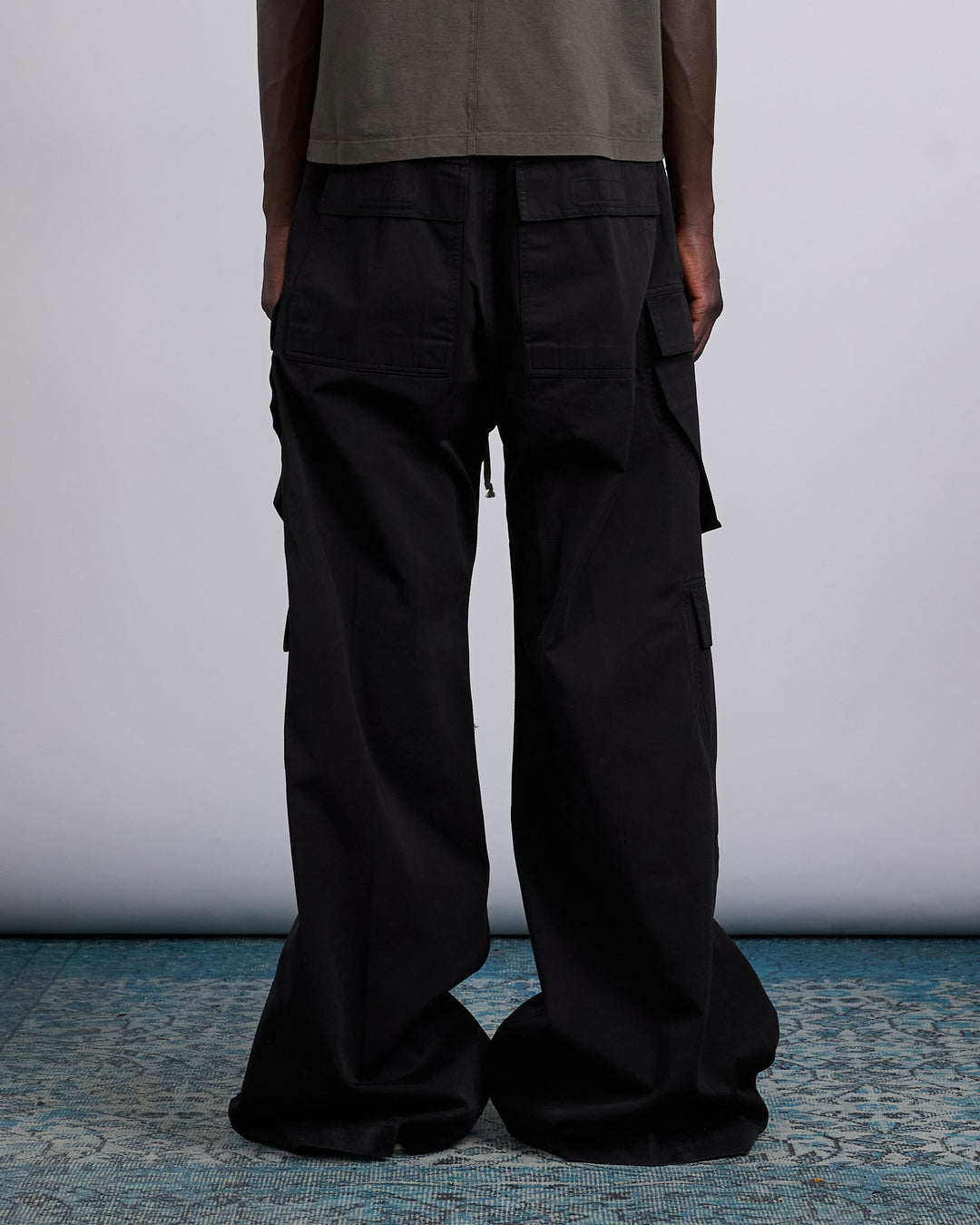 Rick Owens DRKSHDW Double Cargo Jumbo Bela Pant Twill Black