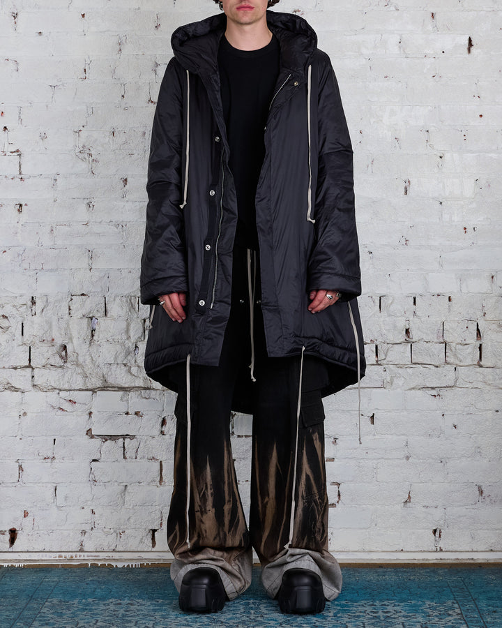 Rick Owens DRKSHDW Fishtail Parka Recycled Nylon Black