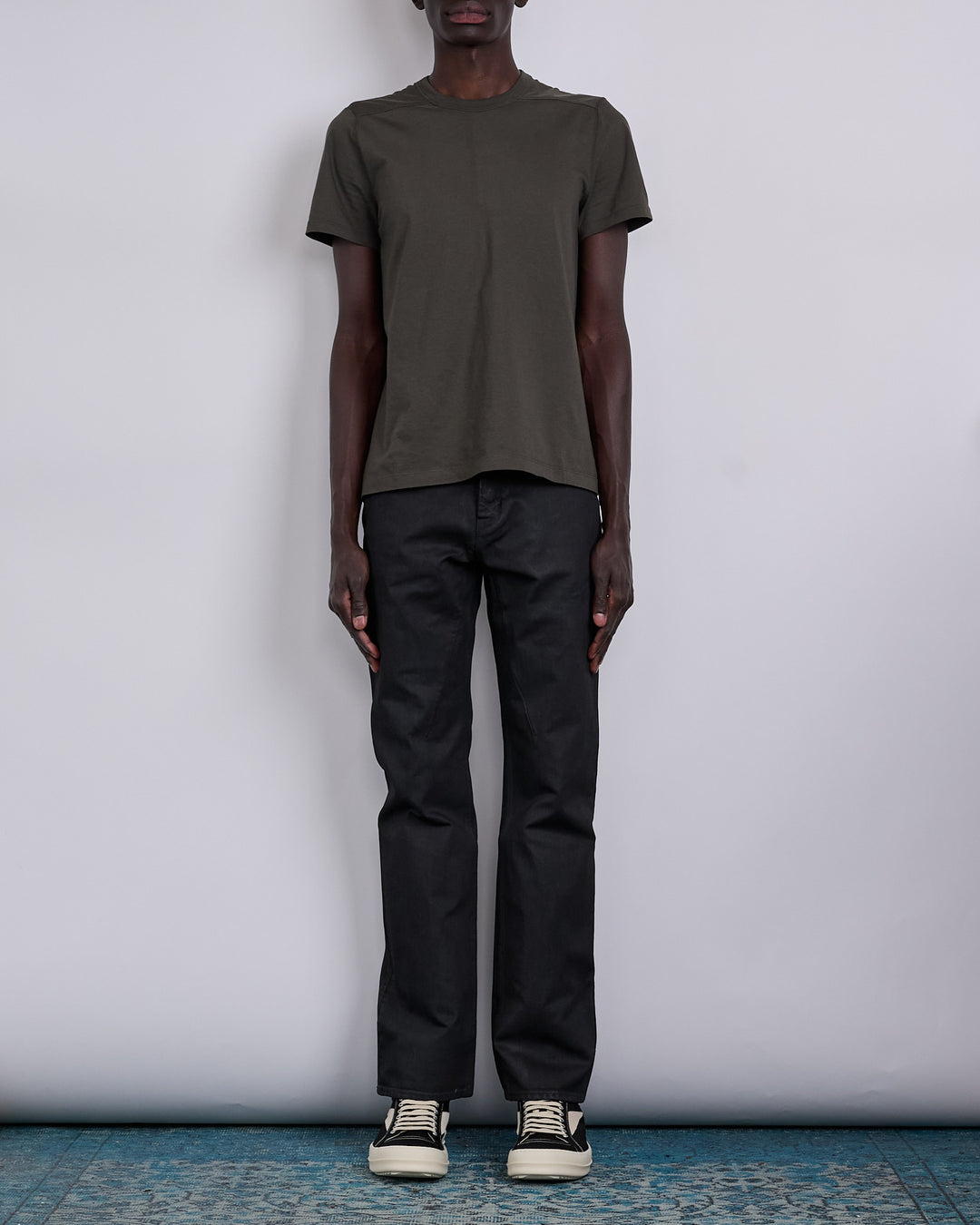 Rick Owens DRKSHDW Fog Cut 13oz Jean Black Wax
