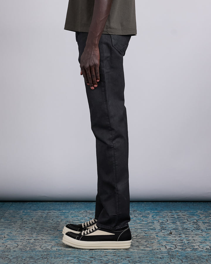 Rick Owens DRKSHDW Fog Cut 13oz Jean Black Wax