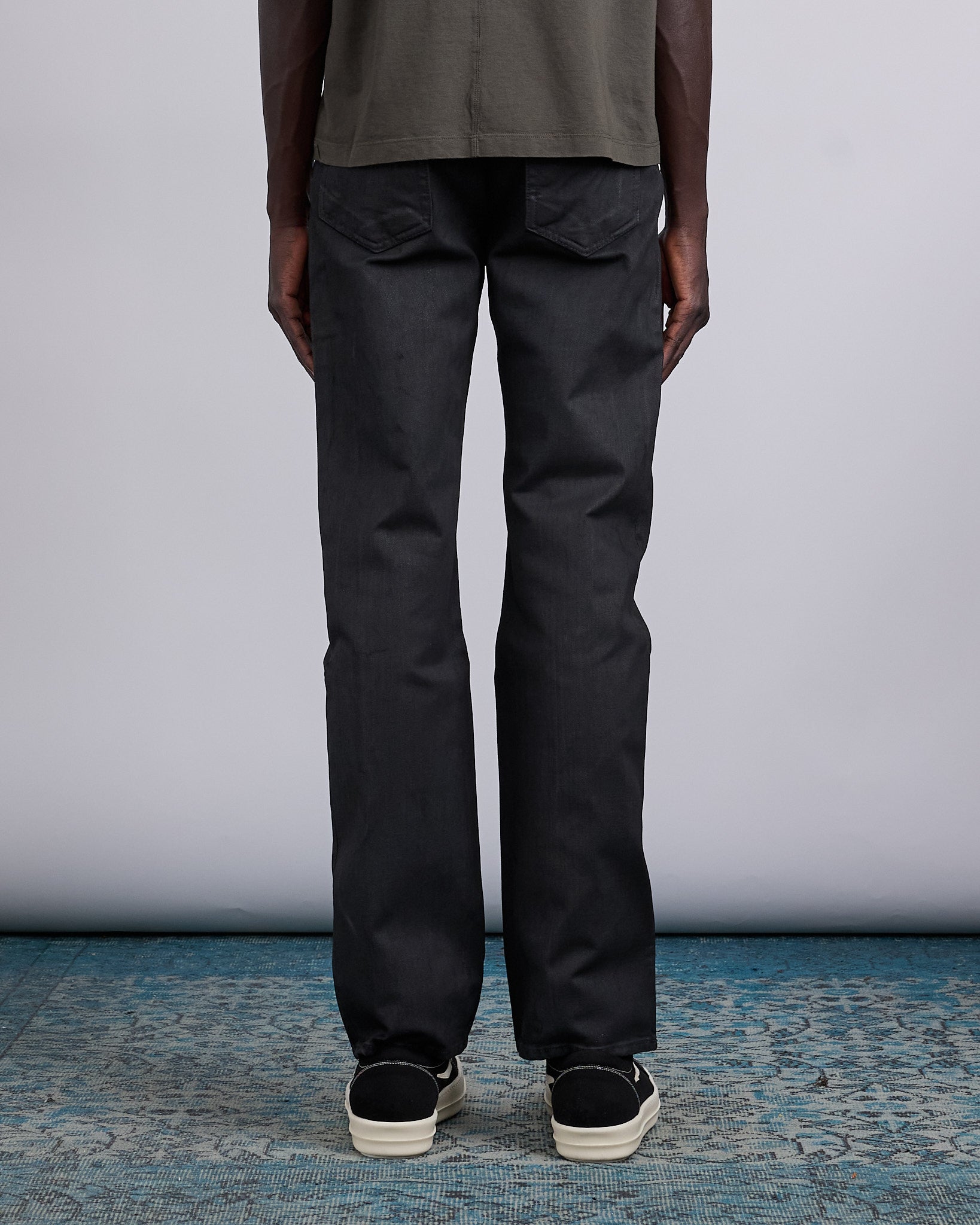 Rick Owens DRKSHDW Fog Cut 13oz Jean Black Wax – LESS 17