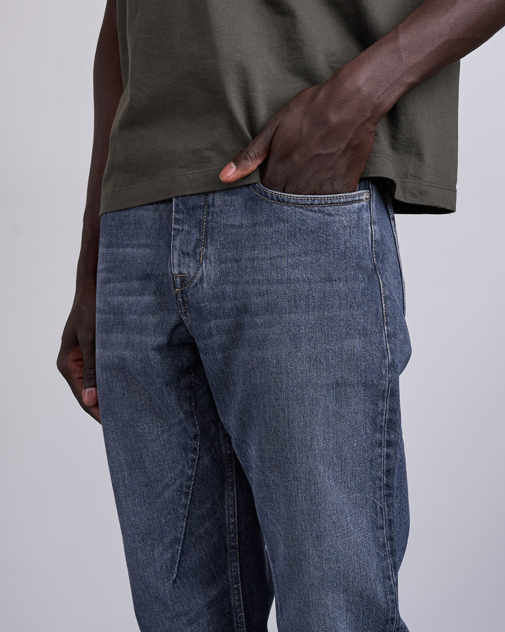 Rick Owens DRKSHDW Fog Cut 13oz Jean Stone Wash Grey