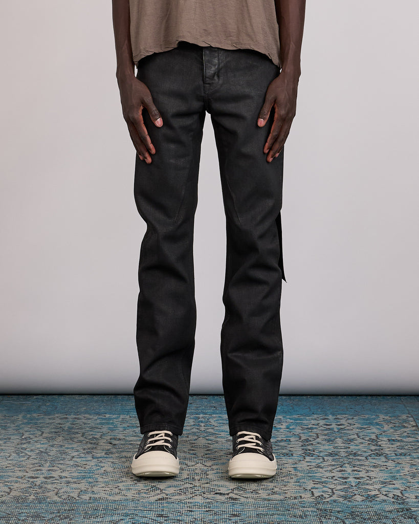 Rick Owens DRKSHDW Fog Cut Jean Black Wax – LESS 17