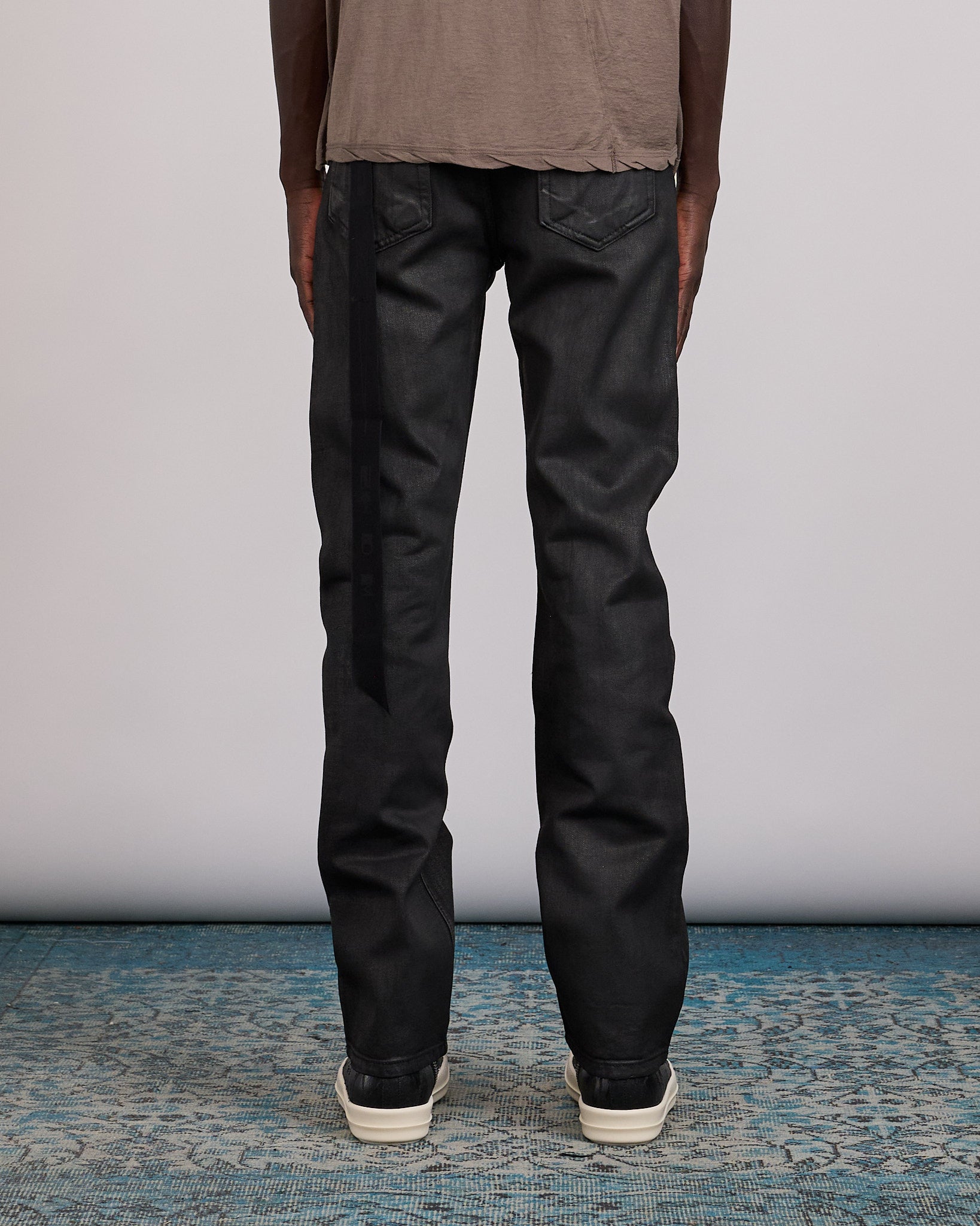 Rick Owens DRKSHDW Fog Cut Jean Black Wax – LESS 17