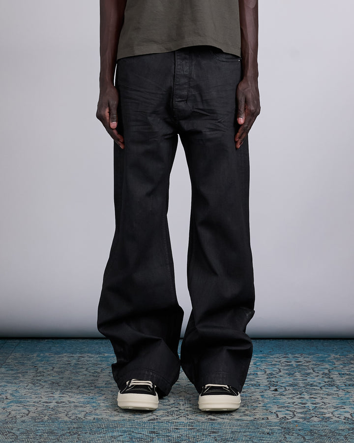 Rick Owens DRKSHDW Geth 13oz Jean Black Wax