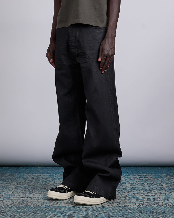 Rick Owens DRKSHDW Geth 13oz Jean Black Wax
