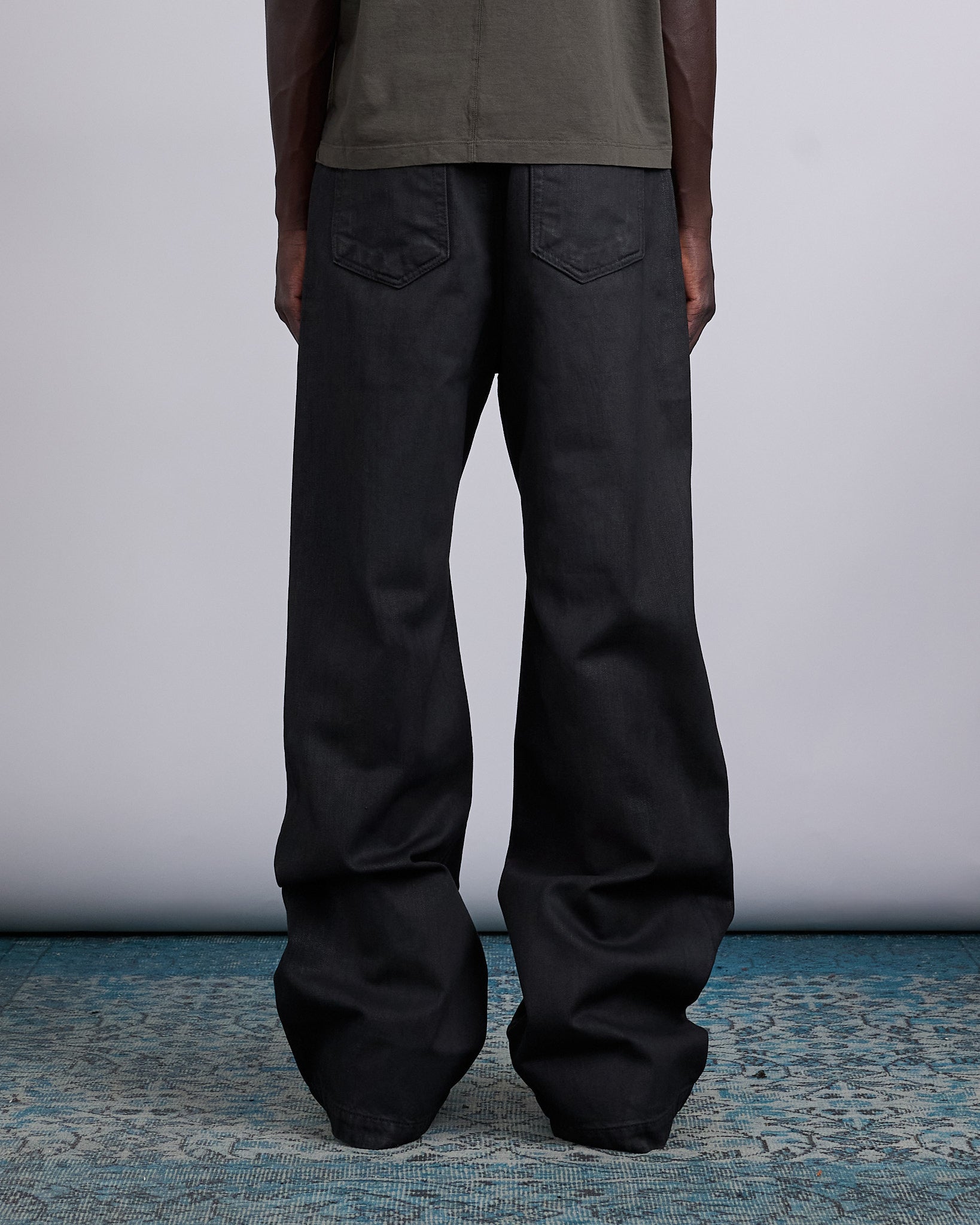 Rick Owens DRKSHDW Geth 13oz Jean Black Wax – LESS 17