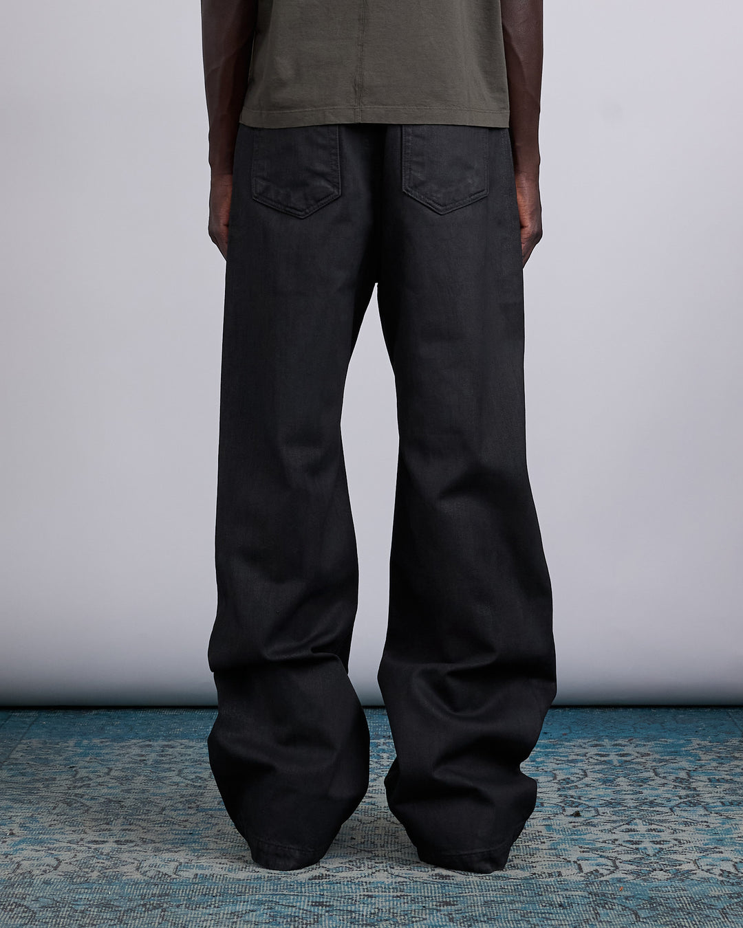 Rick Owens DRKSHDW Geth 13oz Jean Black Wax