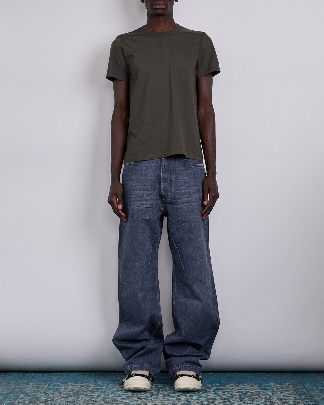 Rick Owens DRKSHDW Geth 13oz Jean Stone Wash Grey