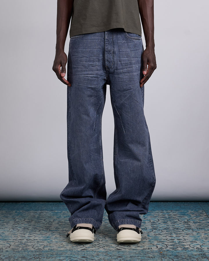 Rick Owens DRKSHDW Geth 13oz Jean Stone Wash Grey