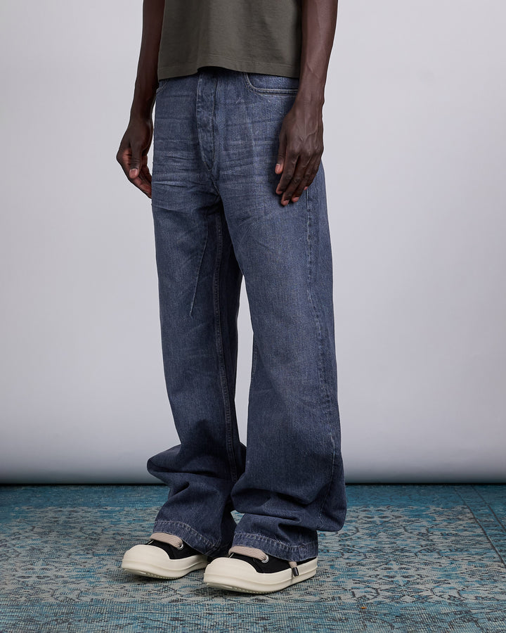 Rick Owens DRKSHDW Geth 13oz Jean Stone Wash Grey