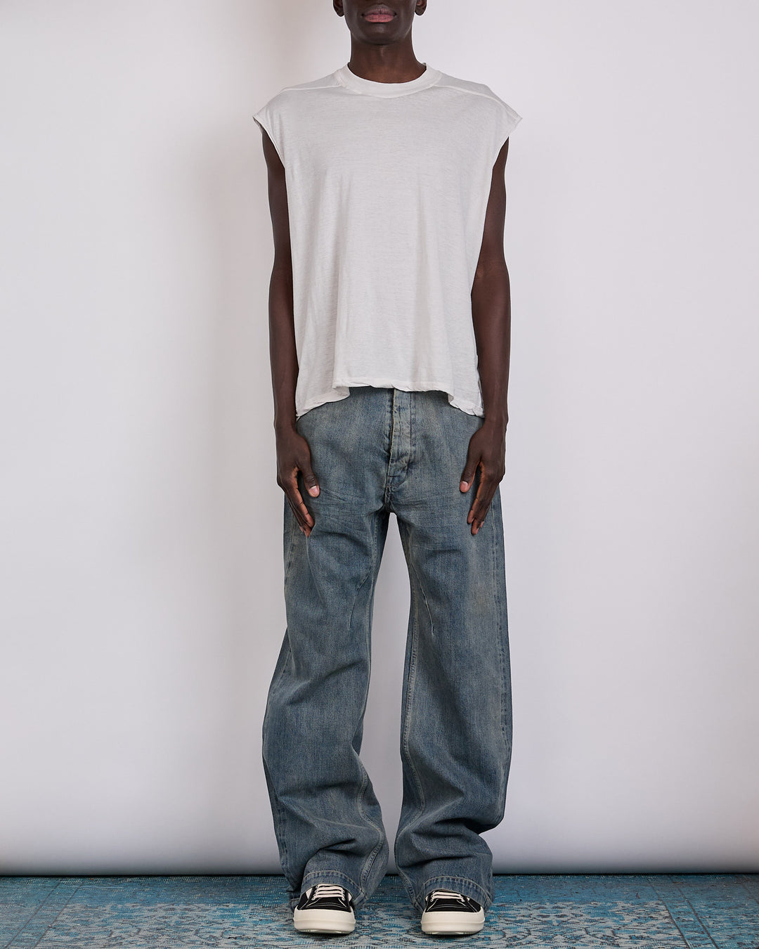 Rick Owens DRKSHDW Geth Jean 13oz Mineral Indigo