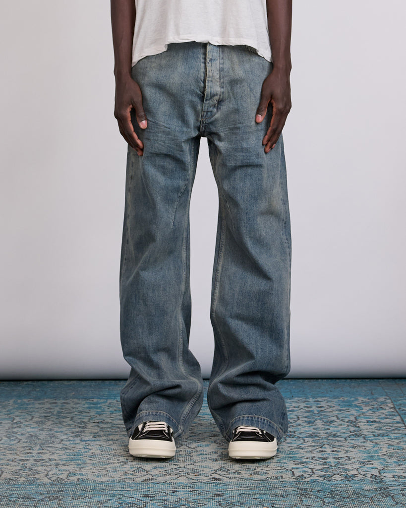 Rick Owens DRKSHDW Geth Jean 13oz Mineral Indigo – LESS 17