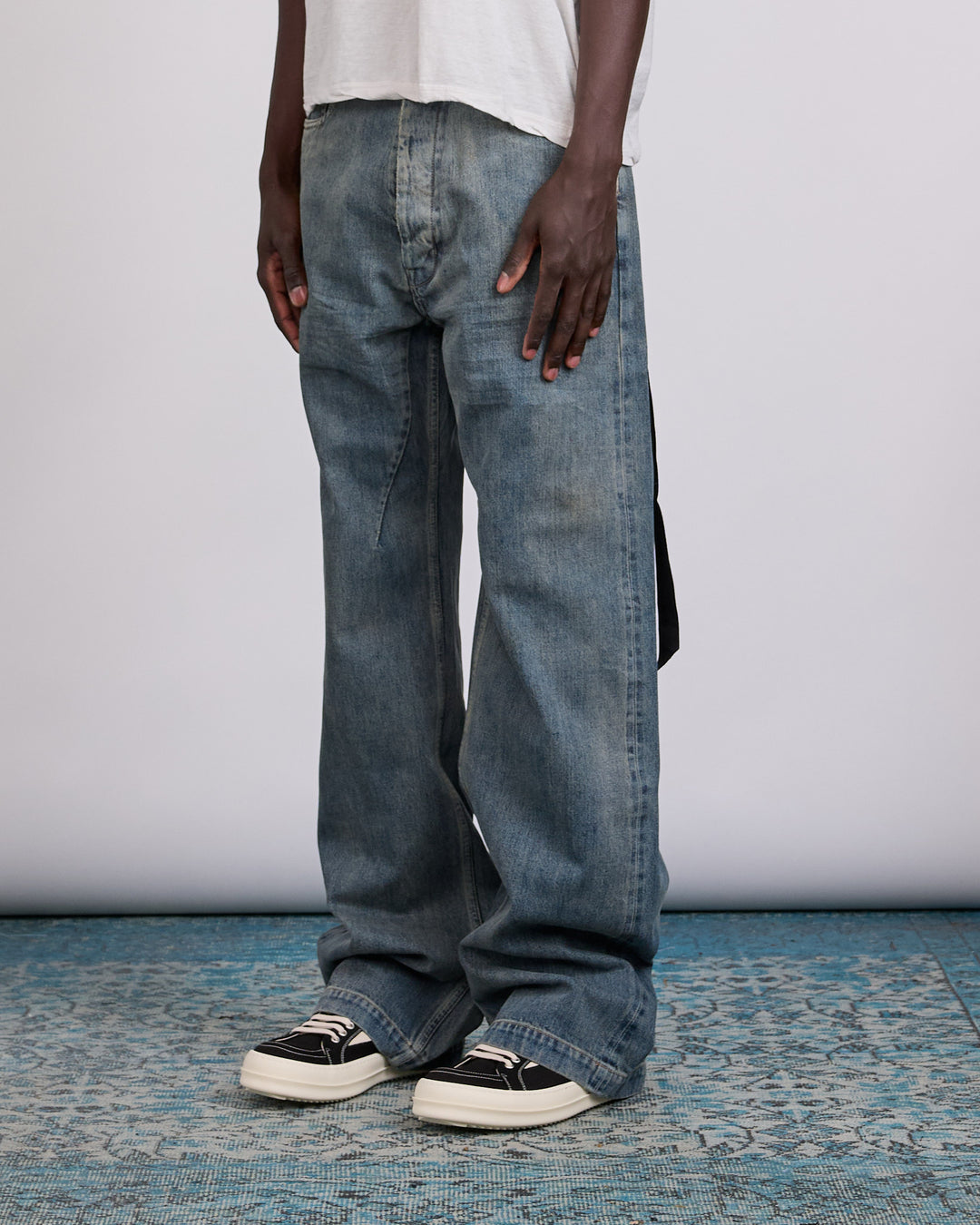 Rick Owens DRKSHDW Geth Jean 13oz Mineral Indigo
