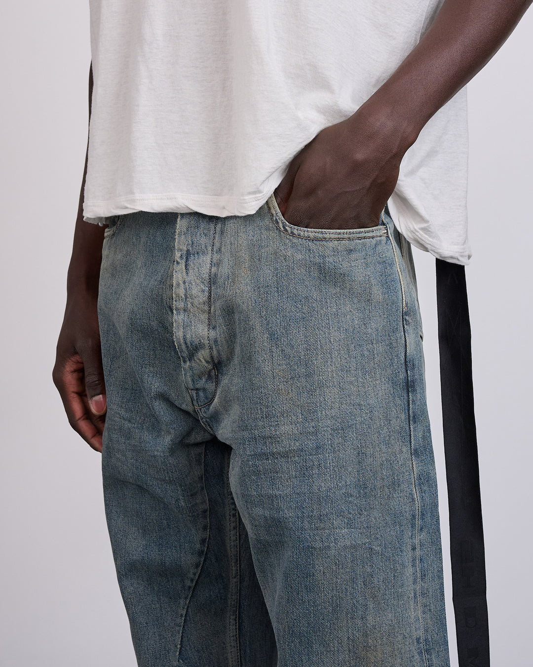 Rick Owens DRKSHDW Geth Jean 13oz Mineral Indigo