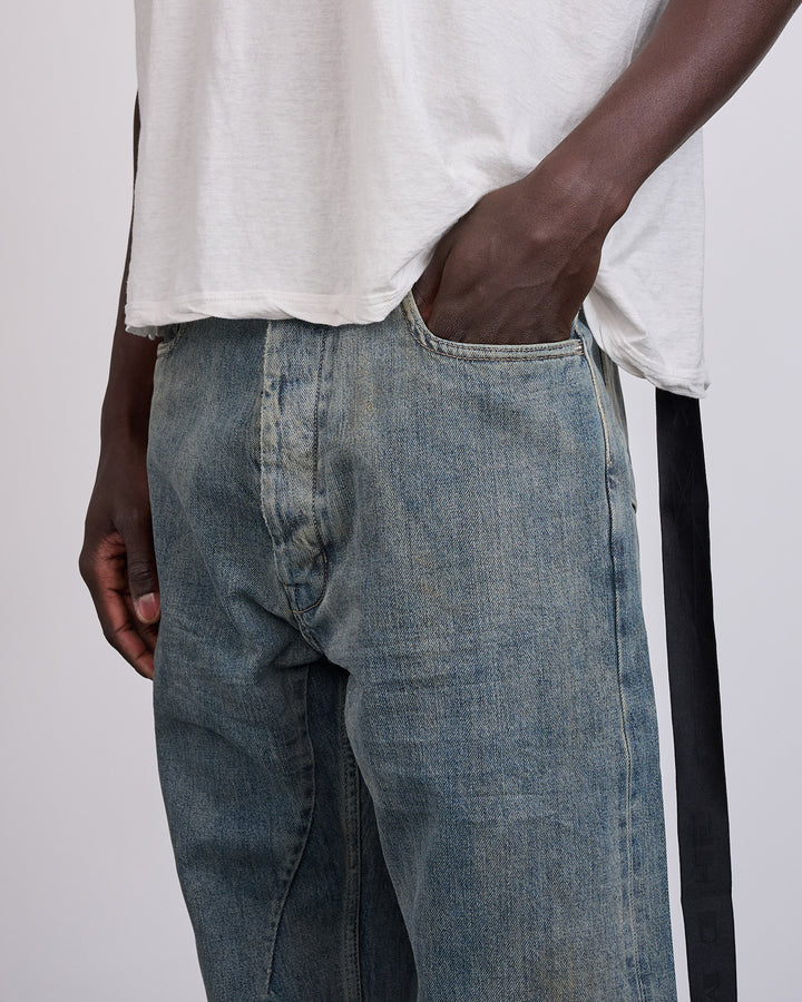 Rick Owens DRKSHDW Geth Jean 13oz Mineral Indigo