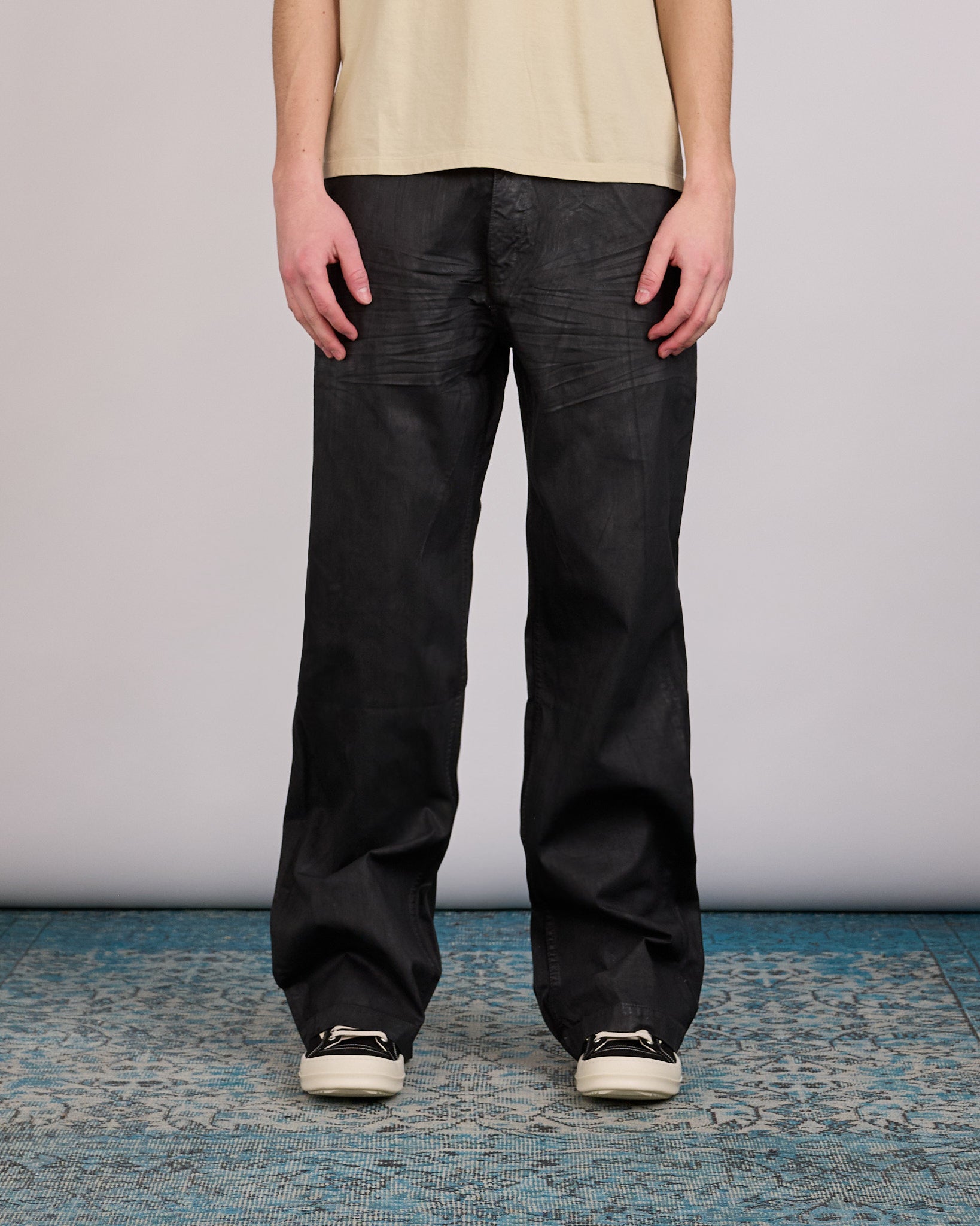 パンツ Rick Owens geth jeans size29 Rick Owens DRKSHDW Geth Jean 8oz Deep Black Denim – LESS 17