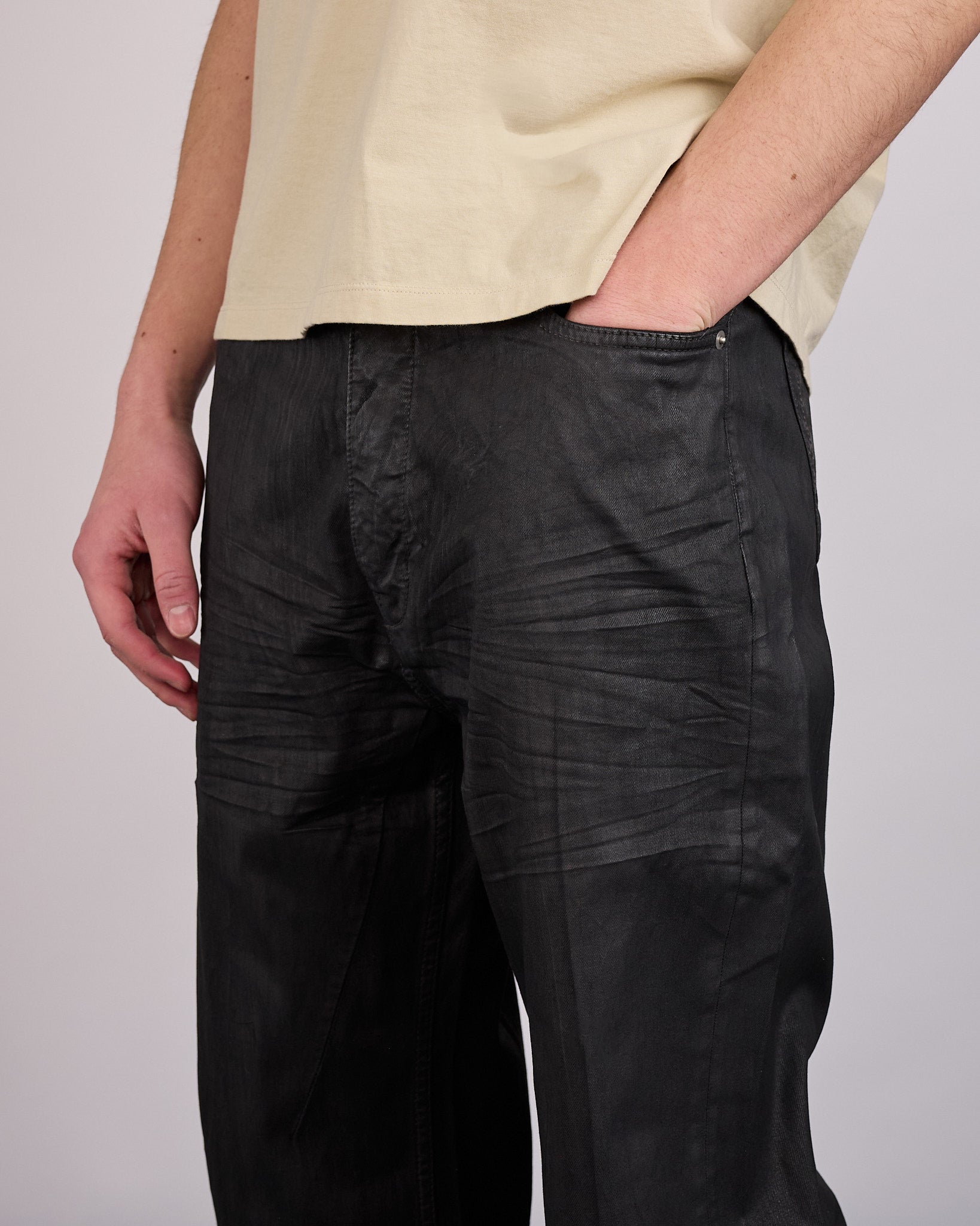 Rick Owens DRKSHDW Geth Jean 8oz Deep Black Denim – LESS 17