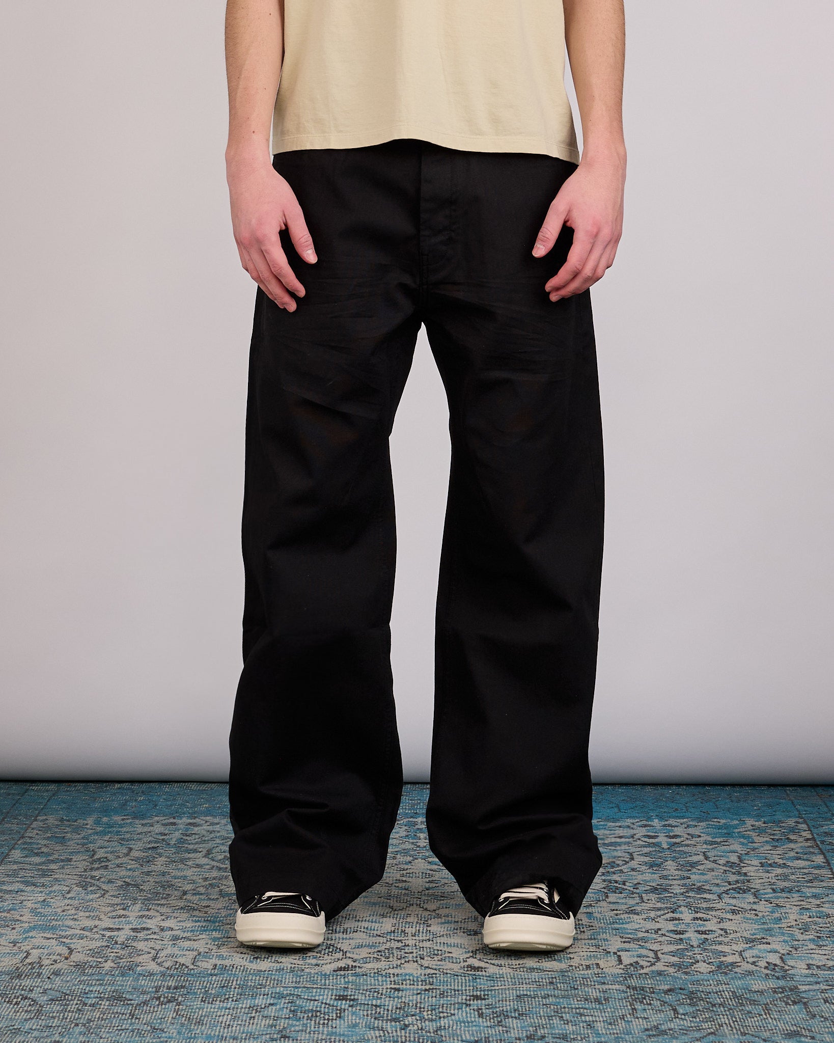 Rick Owens DRKSHDW Geth Jean Canvas Black – LESS 17