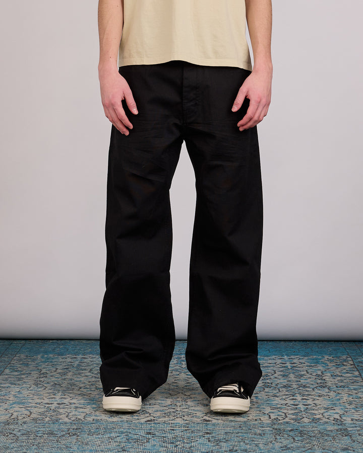 Rick Owens DRKSHDW Geth Jean Canvas Black
