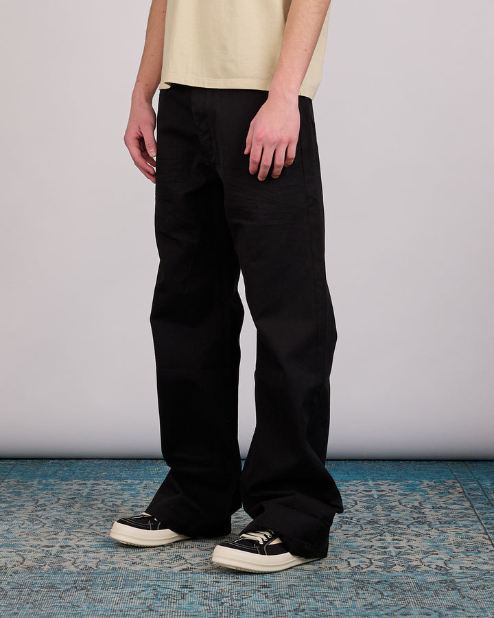 Rick Owens DRKSHDW Geth Jean Canvas Black