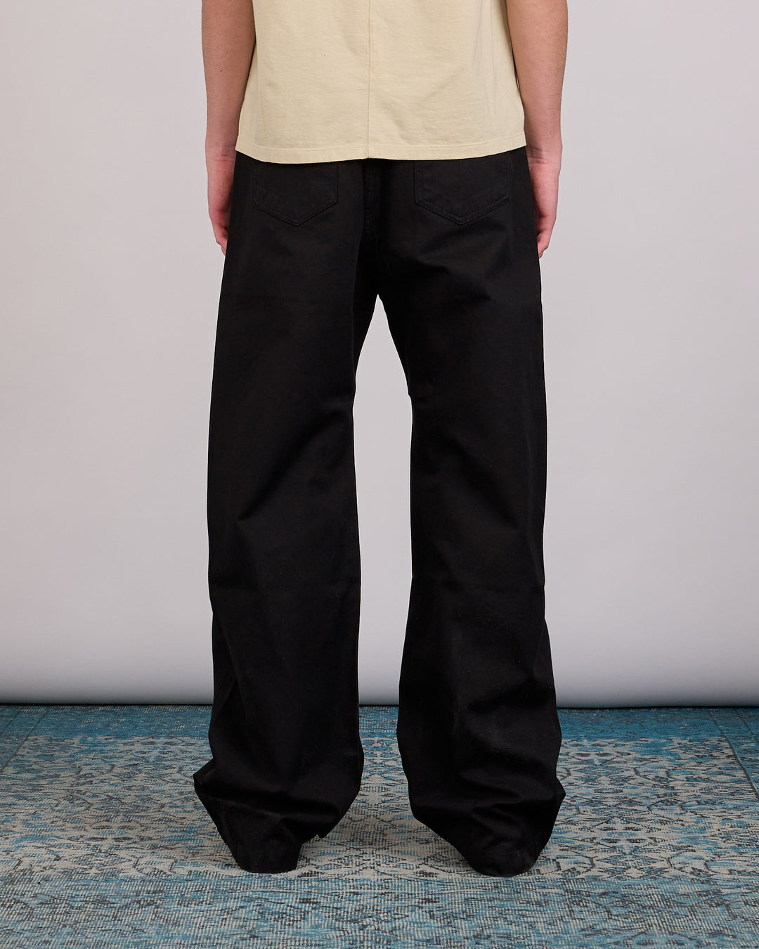 Rick Owens DRKSHDW Geth Jean Canvas Black