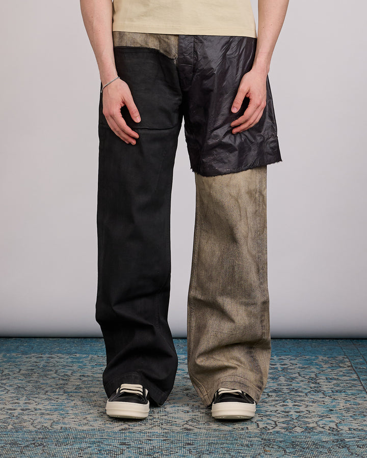 Rick Owens DRKSHDW Geth Jean Collage Dust Black
