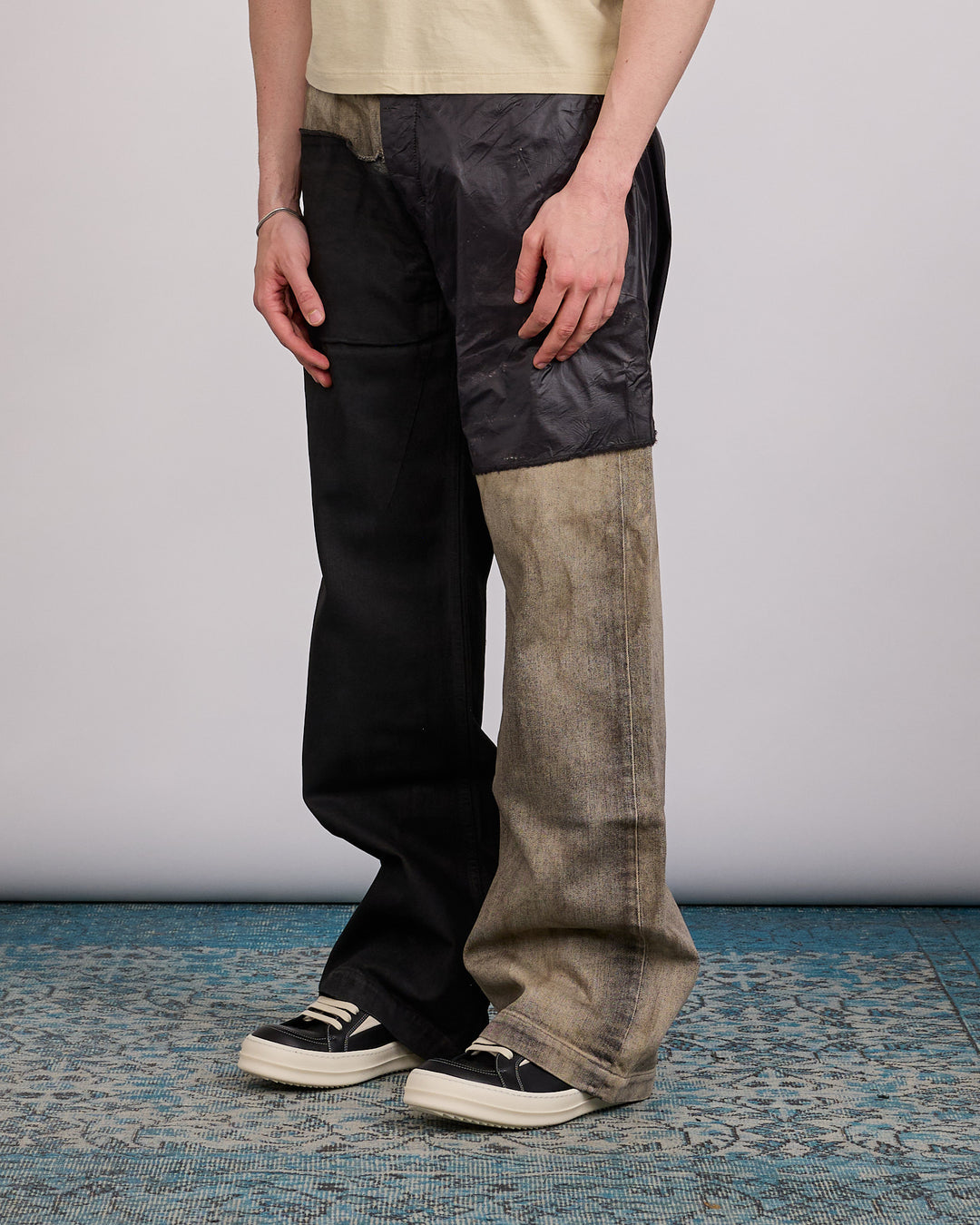 Rick Owens DRKSHDW Geth Jean Collage Dust Black
