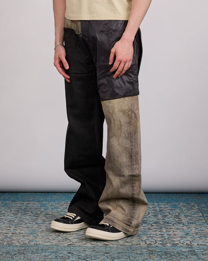 Rick Owens DRKSHDW Geth Jean Collage Dust Black